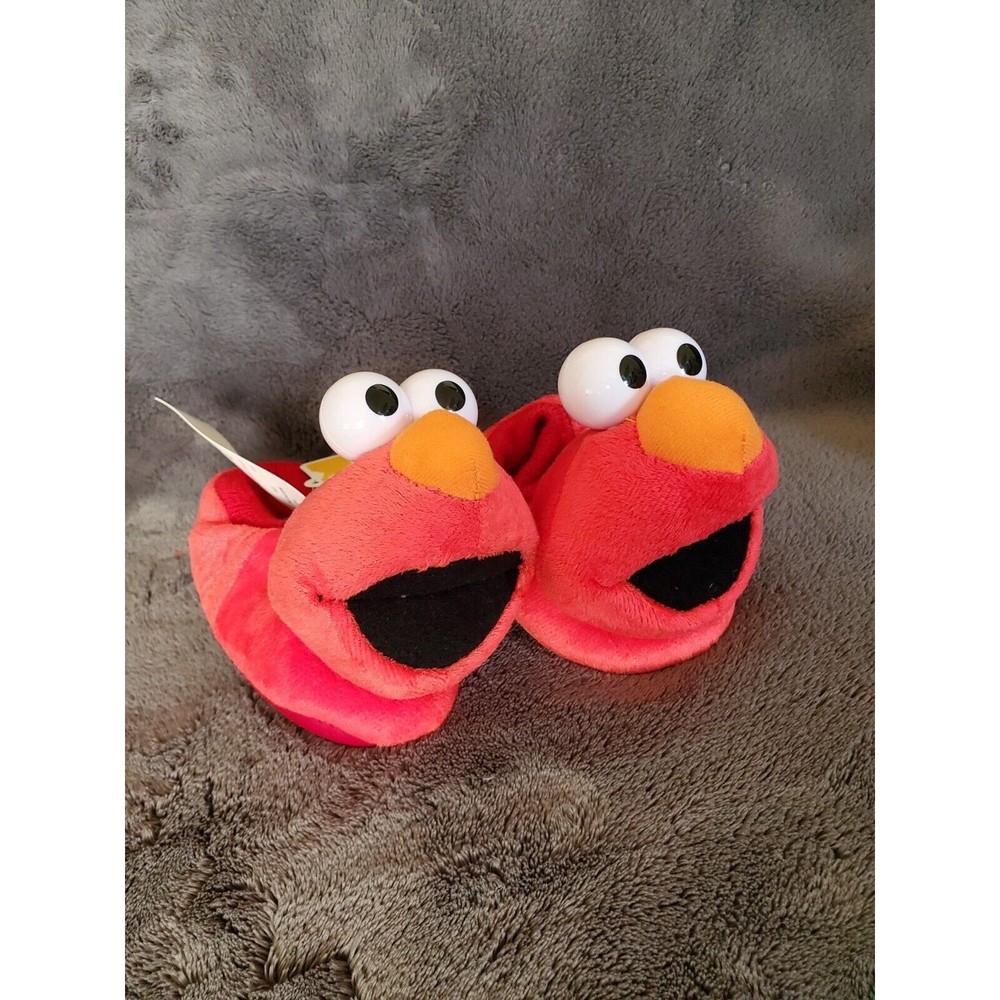 Sesame Street Elmo Slippers Shoes Toddlers Size XL 9-10 Kids Slippers